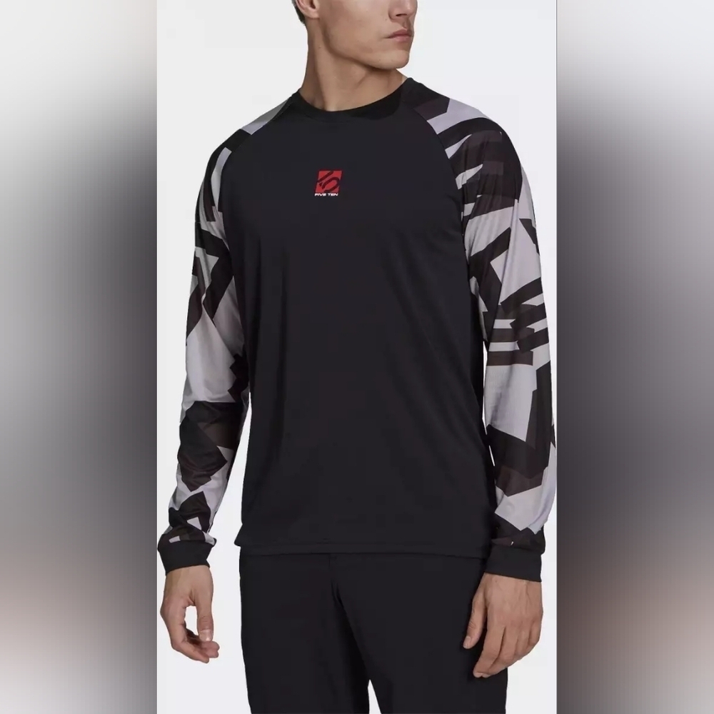 Adidas Five Ten TrailX Long Sleeve Tee Shirt Black 5.10 Men's GM4578 Sz Small